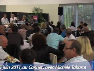 Jeunes Actifs le 5 juin 2001, au Cannet, avec Michèle Tabarot