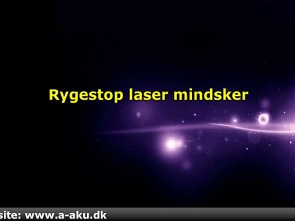 Rygestop laser akupunktur
