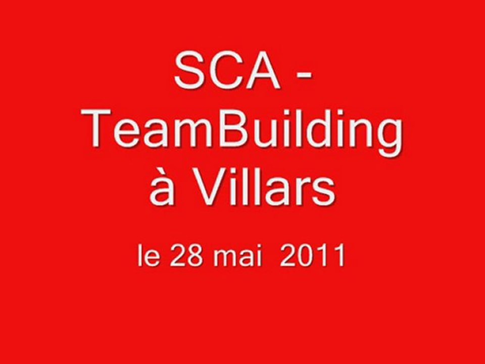 2011-05-28 SCA -TeamBuilding Villars