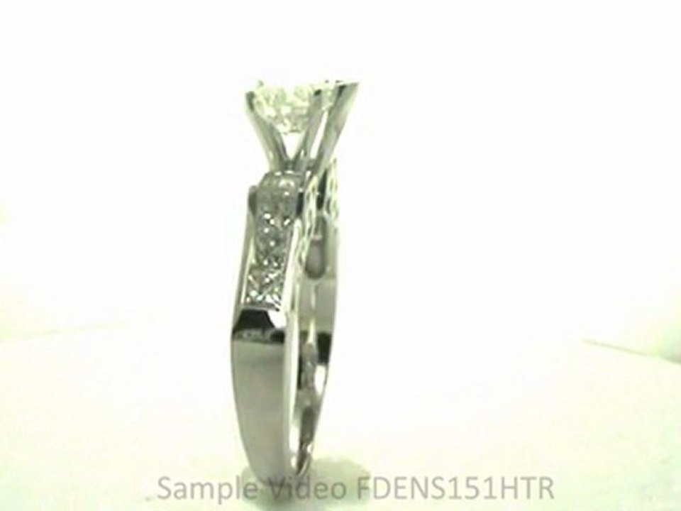 FDENS151HTR   Heart Shape Diamond Vintage Channel Set Engagement Ring