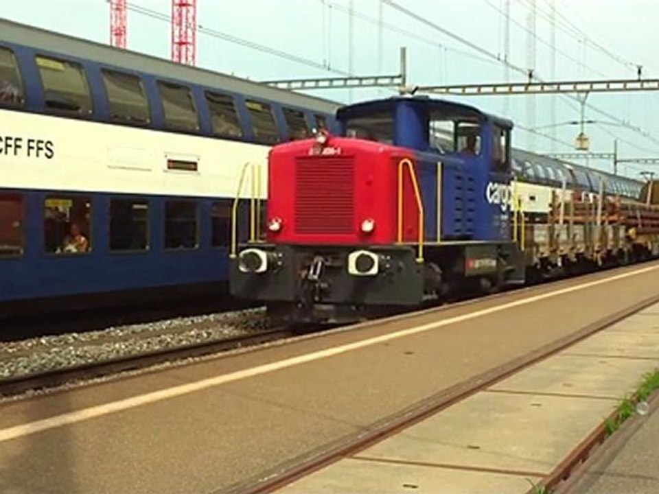 Tracteur léger sur train lourd