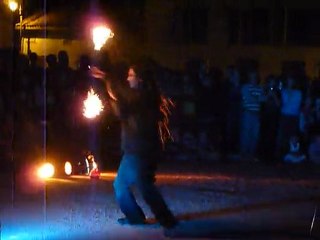 Shay, spectacle de feu, Brienne en scène 2011