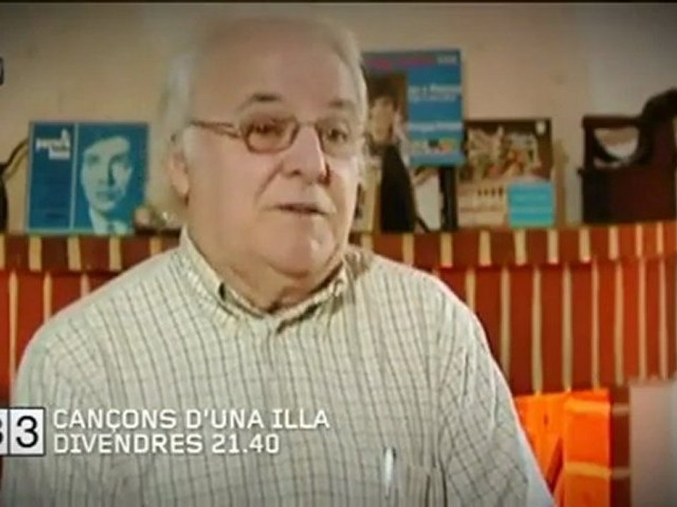 TV3 - Divendres, 21.40, al 33 - Estrena de "Cançons d'una illa"