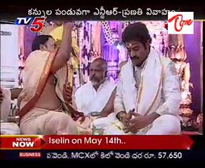 Jr.NTR & Pranathi Worshipping Ganesha At Wedding Hall - 02