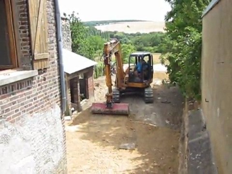 Terrassement avec mini pelle