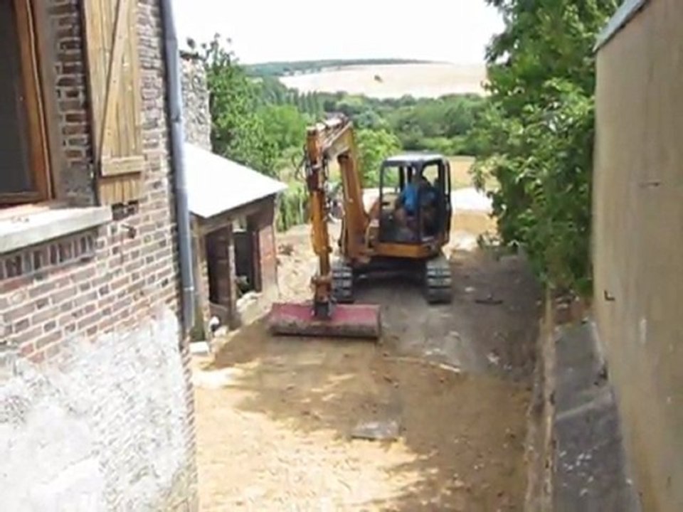 Terrassement avec mini pelle