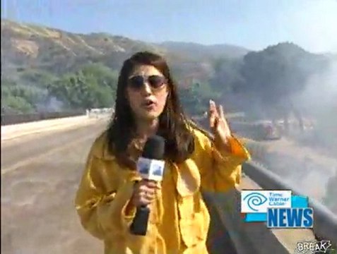 Reporter Drenched Während Forest Fire Coverage Fail