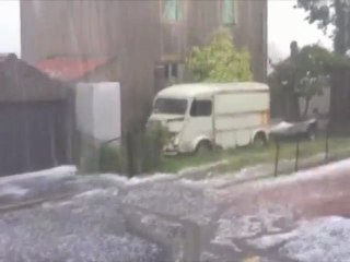 MONTCHANIN : Orage de grêle du 12 juillet