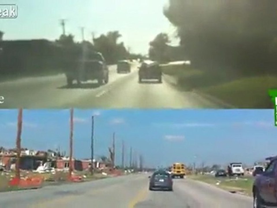 Dramatische Vor amp; Nach Joplin Tornado