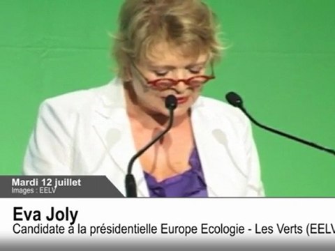 2012 : Eva Joly désignée candidate d'Europe Ecologie