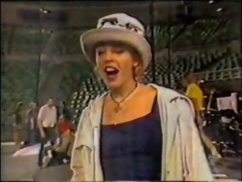 Kylie Minogue interview before melbourne concert 1990
