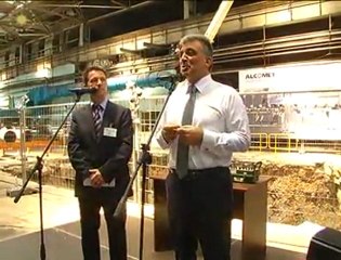 Cumhurbaşkanı Gül, Bulgaristan'da Alüminyum Fabrikası Alcomet'i ziyaret etti.