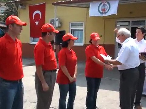 GÖNÜLLÜLER SERTİFİKALARINI ALDILAR