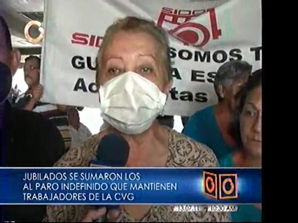 Tercerda edad protesta
