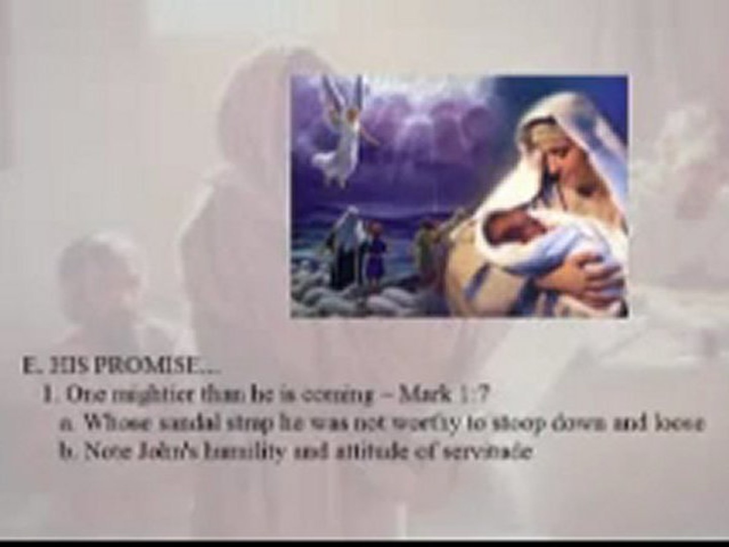 002 THE GOSPEL OF MARK The Preaching Of John The Baptist wmv