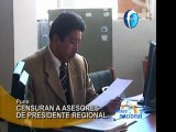 Censuran a tres asesores de Presidente Regional de Puno