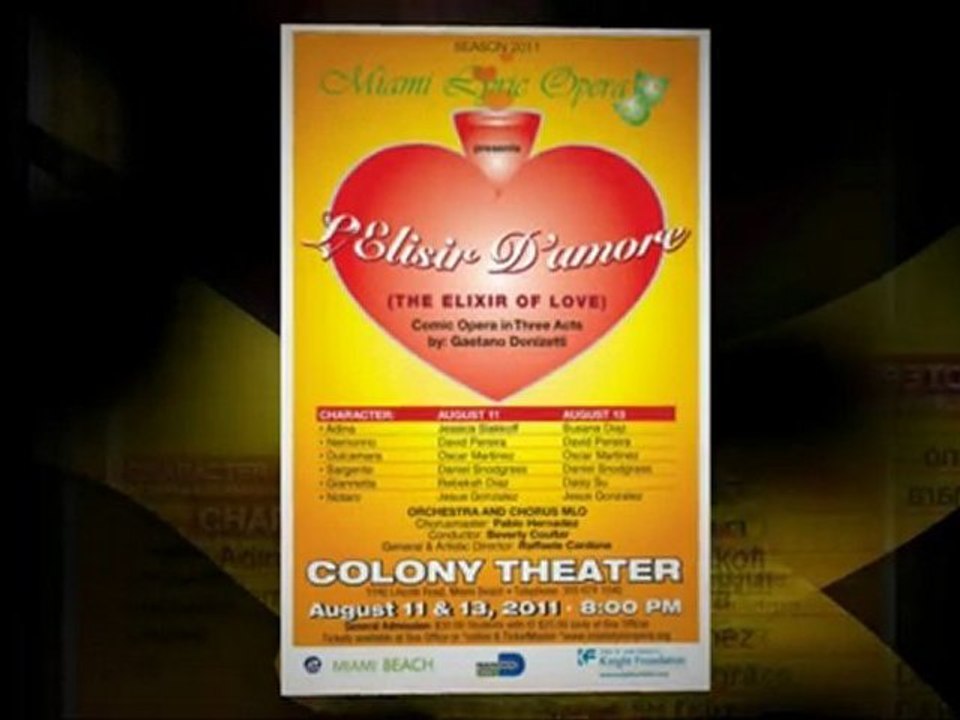 Miami Lyric Opera: L'Elisir D'Amore (Elixir of Love)
