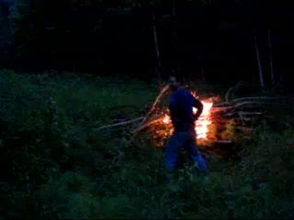 Solstice bonfire