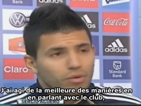 Agüero : Je ne reviendrai pas à l'Atlético