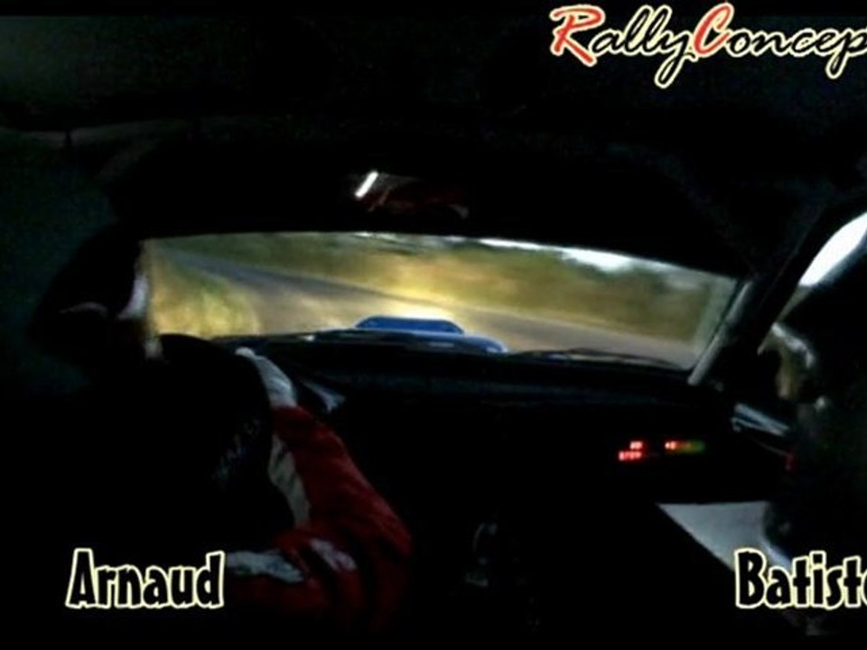 Arnaud Gautier Rallye du Rouergue 2011 camera embarquée