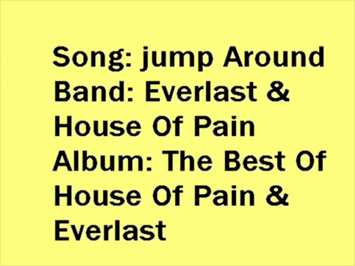 House Of Pain Jump Around Album Burnsocial