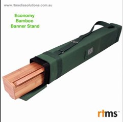 Bamboo pullup banner / www.rtmediasolutions.com.au / Sydney / Australia