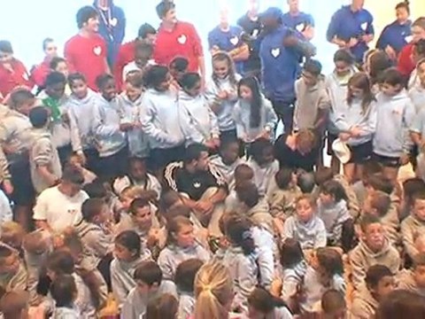 Le Village Kinder accueille Jo-Wilfried Tsonga