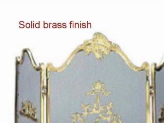 Solid Brass Aurora Fire place Screens