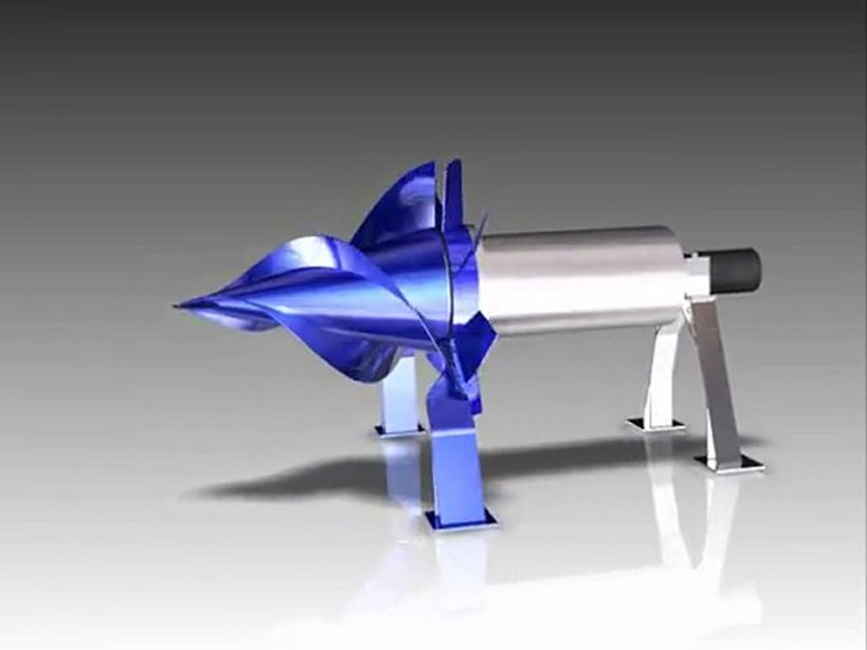 Wasserturbine Firma EmoWa Energy (Dresden)