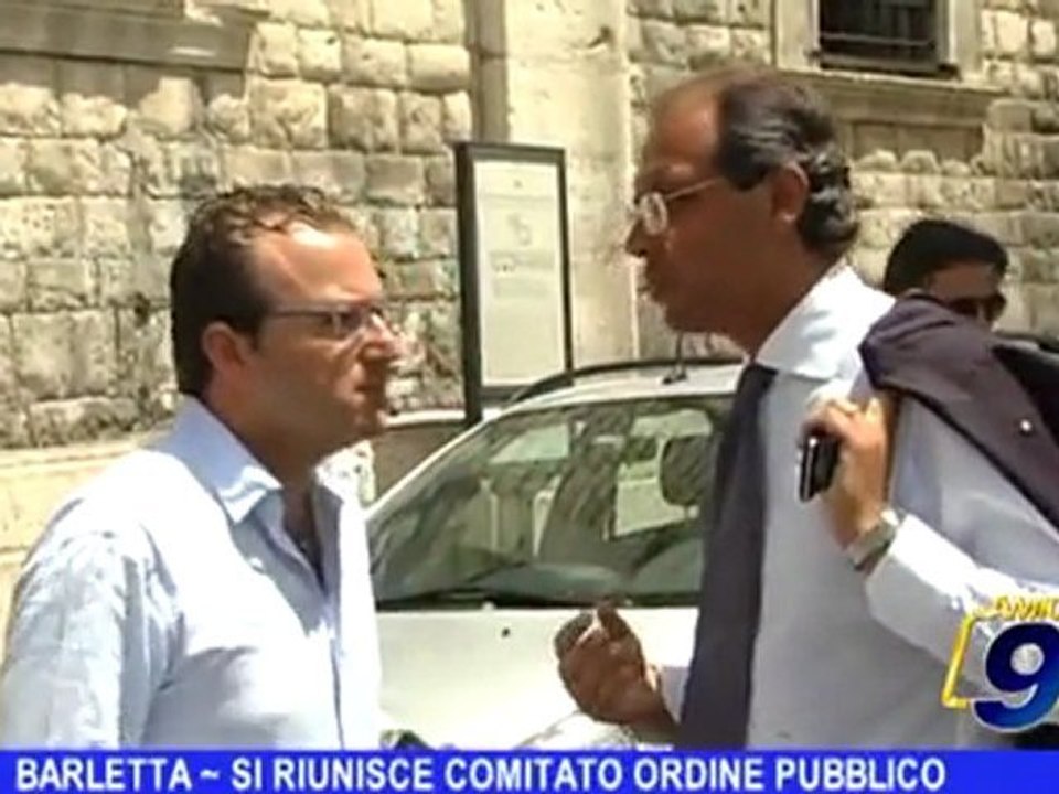 Barletta | Si riunisce comitato ordine pubblico