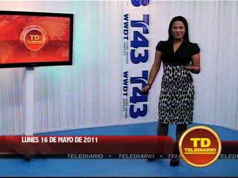 Noticiero Telediario con fiorela Papapietro 16/5/11