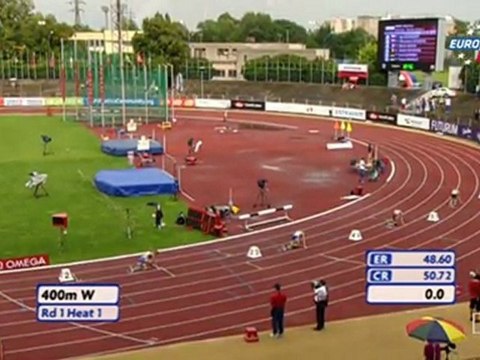 400m Women Round 1 Heat 1 European Athletics U23 Championships Ostrava 2011 MIR-LA.com
