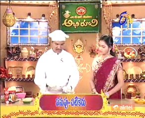 Abhiruchi - Recipes - Alasandalu palak curry,Ginger Alovera Soup,Sweet Rolls - 01