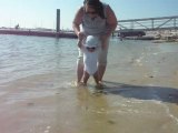 Edouard sur la plage - juillet 2011
