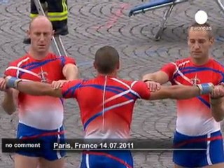 Doing the haka on the Champs-Elysees - no comment