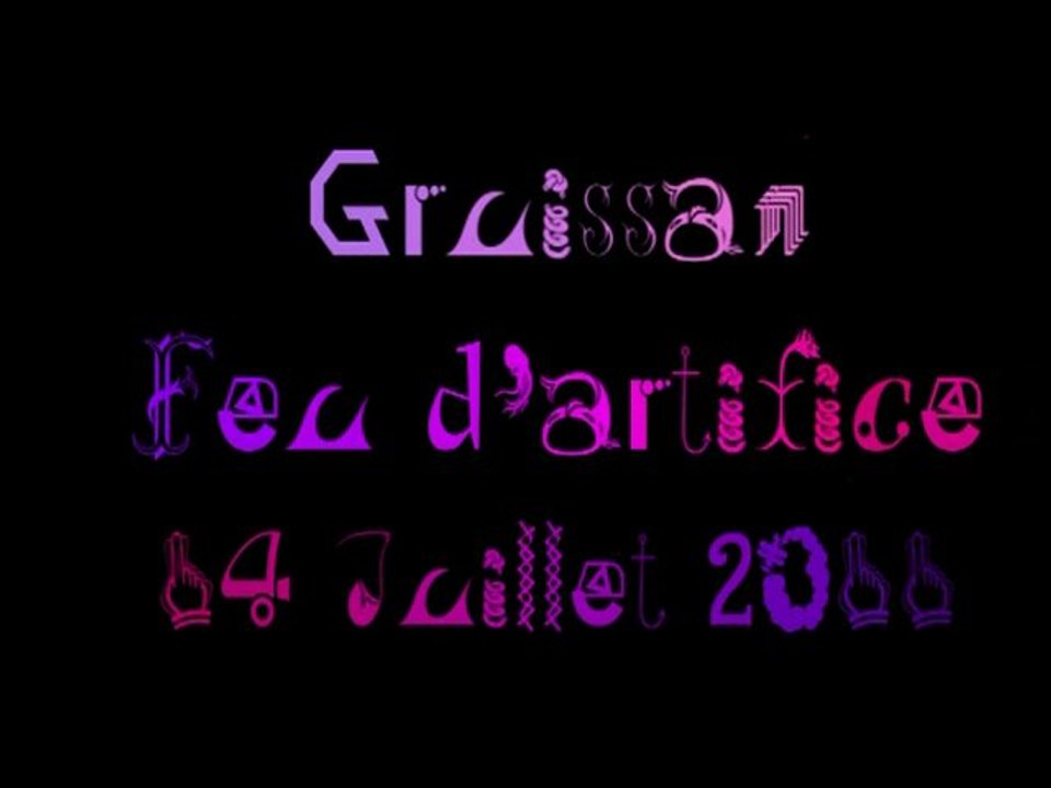 Feu d'artifice-Gruissan 14 juillet 2011