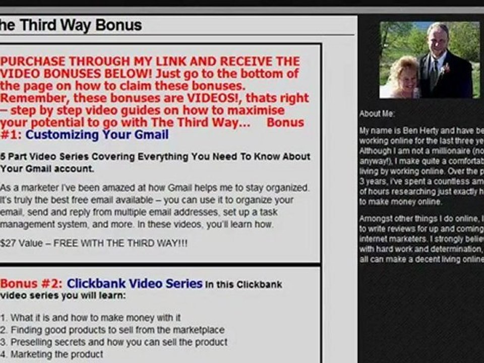 The Third Way Review - The Third Way Bonus brand NEW!