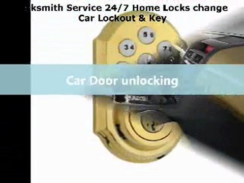Locksmith Service 24/7 Home Locks change Car Lockout & Key