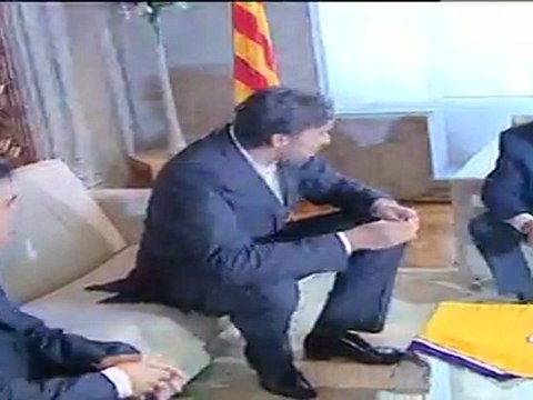 Artur Mas recibe a Pau Gasol en la Generalitat