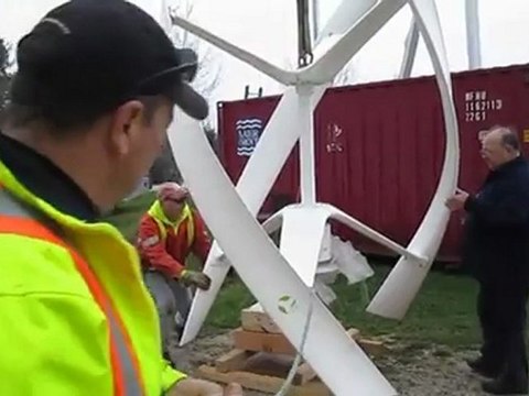 Enviropro Solutions (Ontario, Canada) Installs Urban Green Energy's eddyGT 1kw vertical axis wind turbine