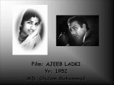 Chhodo chhodo ji piyaa mera todo na jiyaa (Ajeeb Ladki)(1952)
