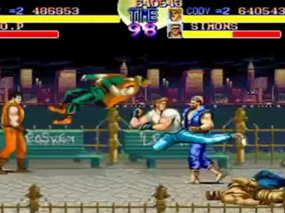 Final Fight Arcade - 2 players Playthrough