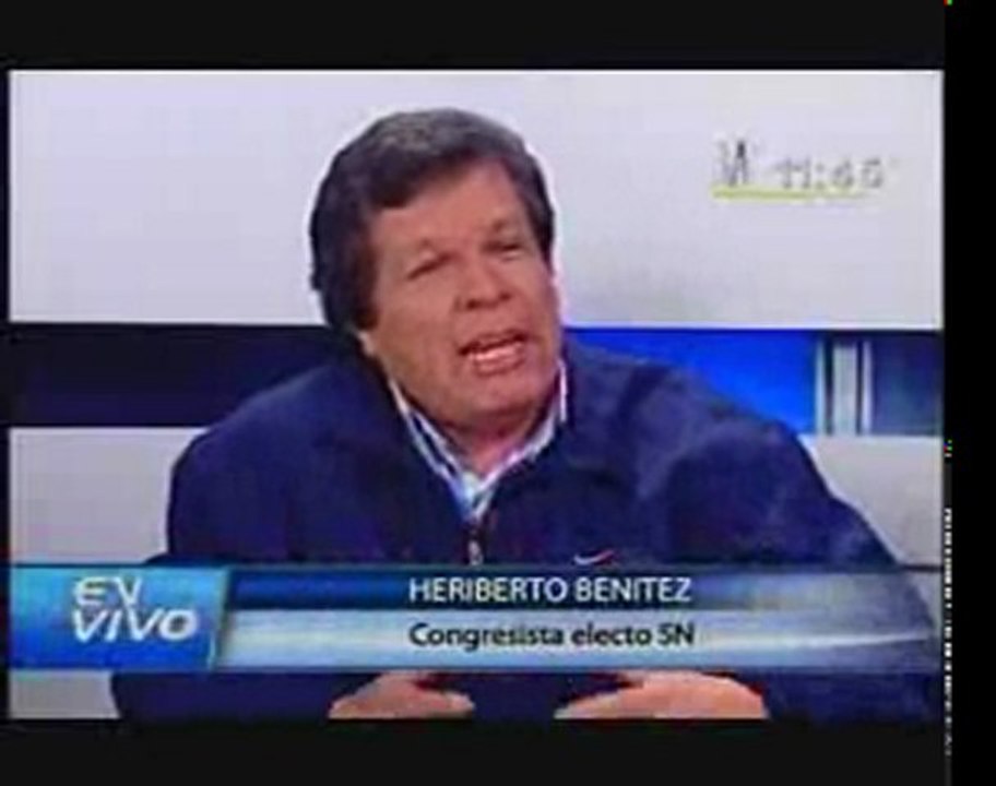 Heriberto Benítez Rivas, entrevistado en canal N