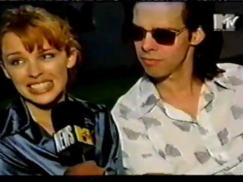 Kylie Minogue & Nick Cave interview and performance @ MTV 1995 where the wild roses grow
