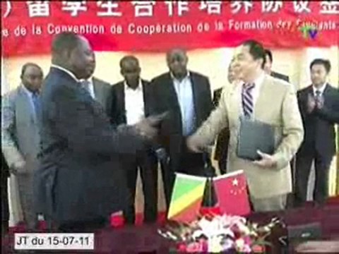 Signature d'une convention de formation des étudiants congolais en Chine