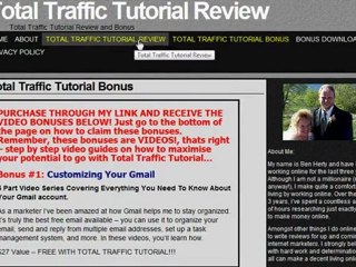 Total Traffic Tutorial Bonus and Review - EXCLUSIVE OFFER!!