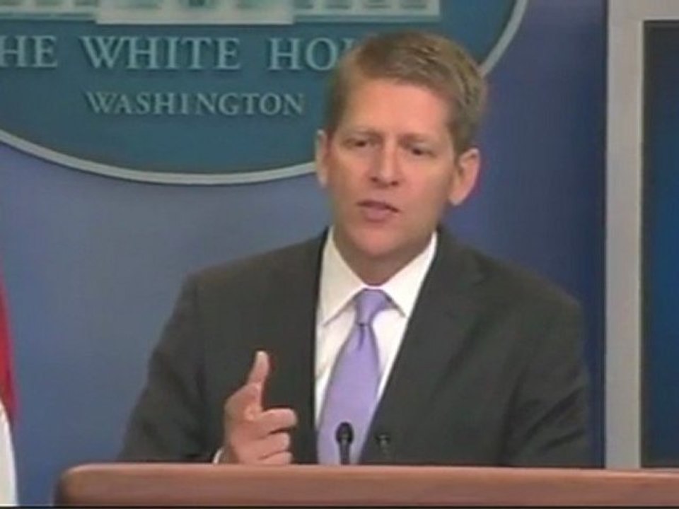 No yelling at Obama today