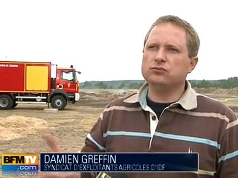 Etampes : 300 tonnes de paille incendiées