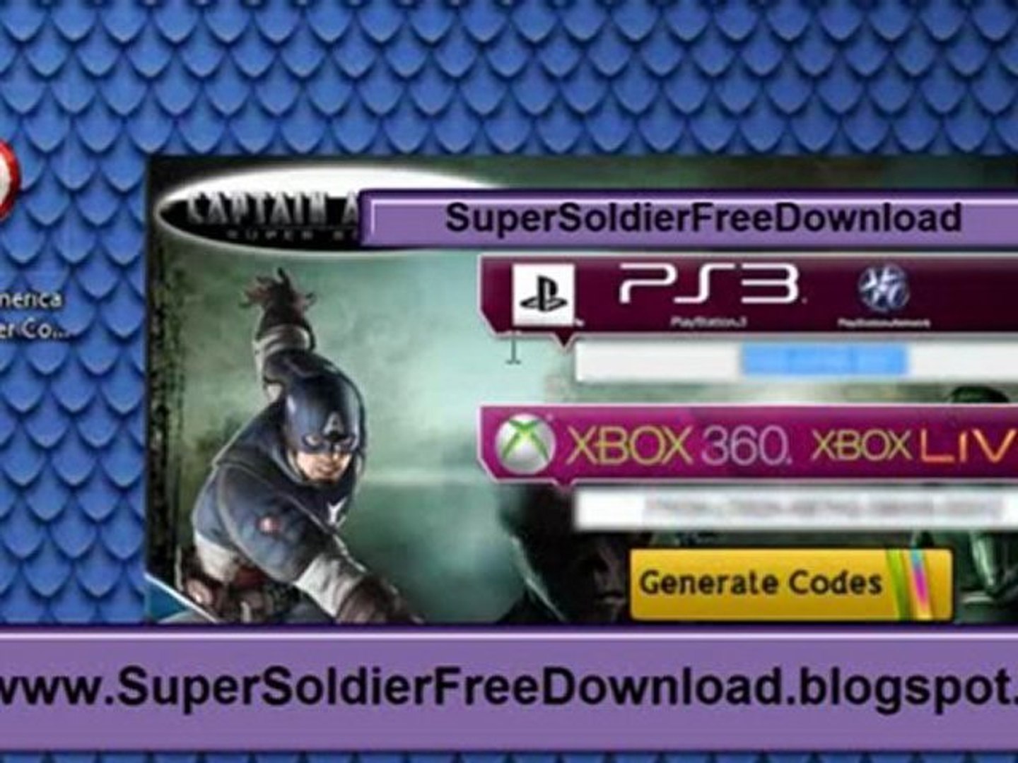Free PS3 Codes for Captain America Super Soldier - video Dailymotion