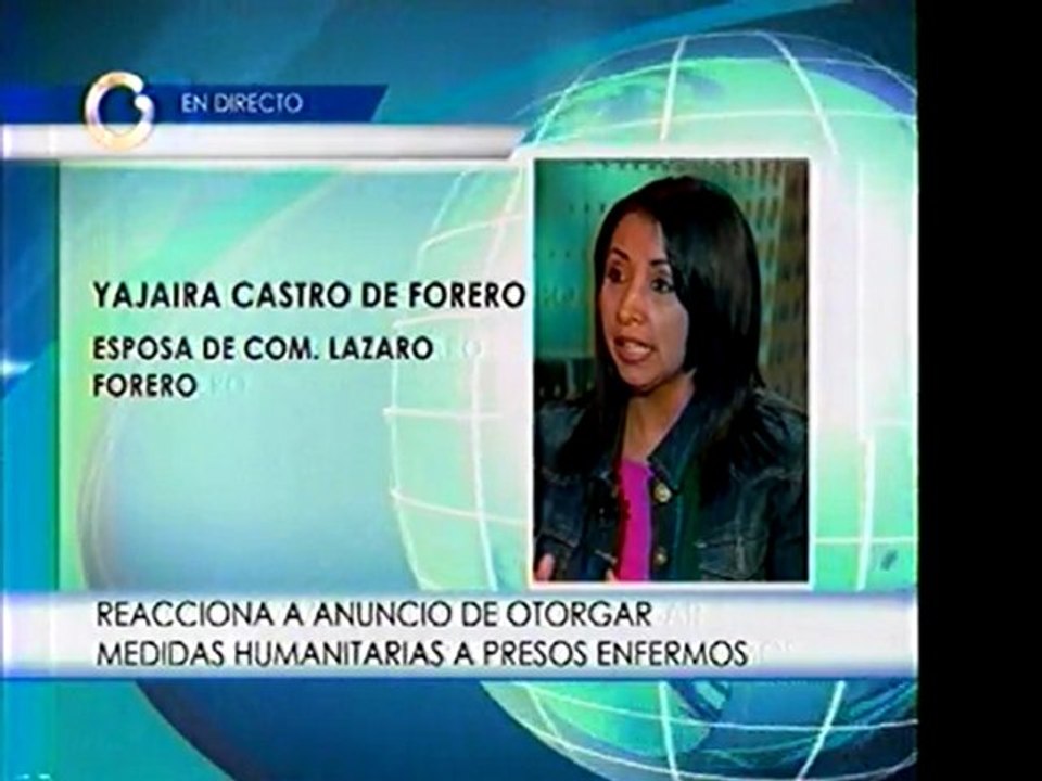 Reacción de Yajaira Forero